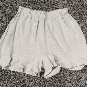 Women's Light Gray Shorts
